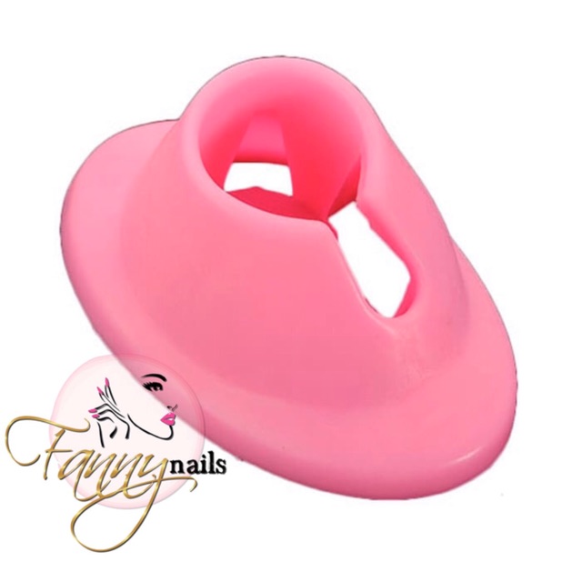 Silicone silikon tempat kutek lem kuku palsu / rubber nail polish stand / nail glue stand