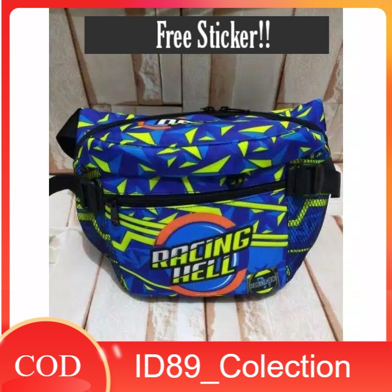 Waistbag Racing / Sling Bag Racing/ Tas Racing Hell