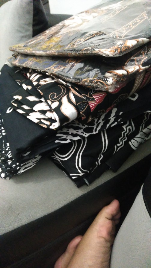 Tunik Batik Wanita Couple Hitam Par4ng Rusak Katun M L Xl Xxl Xxxl