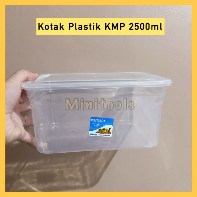 Food Box 2500ml / Kotak Plastik 2500ml KMP Mutiara