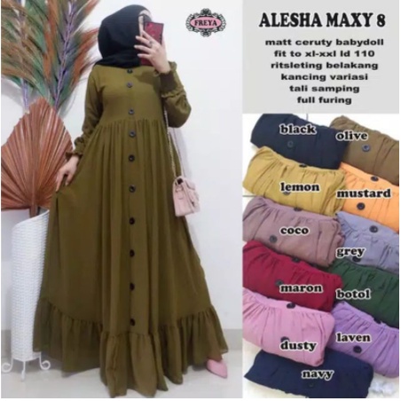 LANGSUNG KIRIM CERUTY READY SUPER JUMBO XXXL [ LD 130 BB 95- 120 KG]GAMIS CERUTY BEBYDOL KANCING /GAMIS REMPEL/ BUSUI