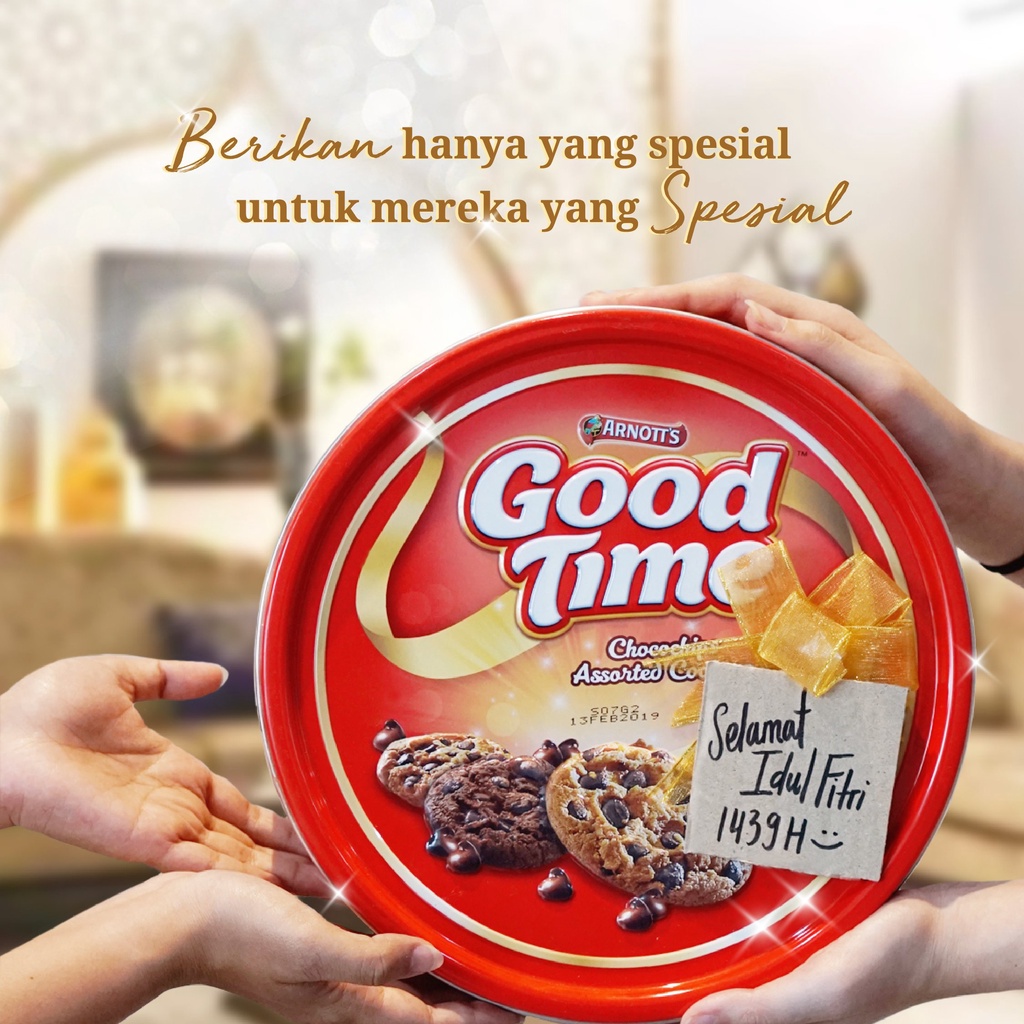 Goodtime Good Time Double Choco Kemasan Kaleng 133gram / Biskuit GoodTime Good time