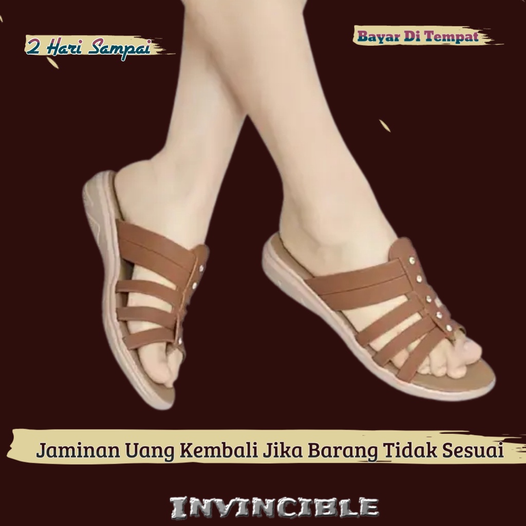 Invincible Wedges Wanita Casual  Murah Terbaru Kekinian 2022