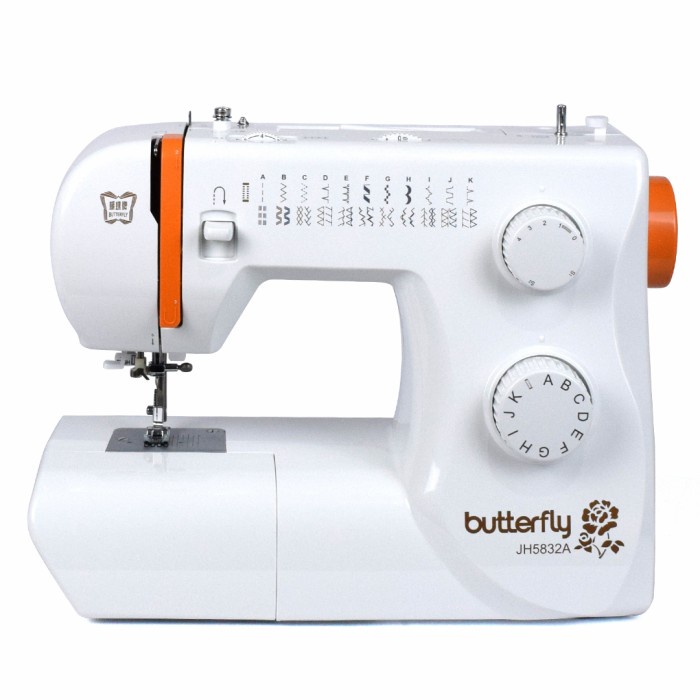 Sewing Butterfly Jh 5832A Mesin Jahit Portable Multifungsi