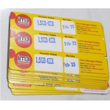 Voucer INDOSAT 1,5GB 4 Harii40iaeb993