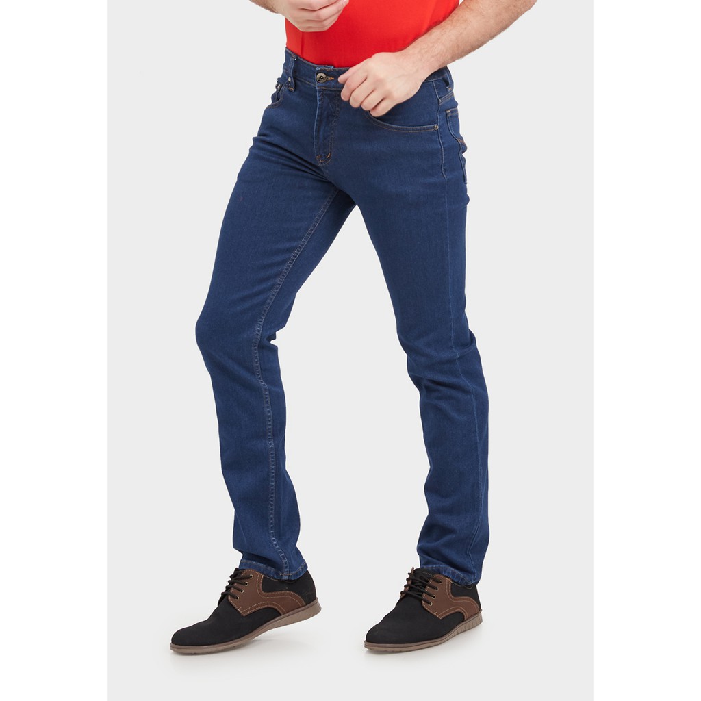 JBBoss Celana Panjang Jeans Polyring Stretch Regular Fit (Navy Blue) / Ramayana Jatinegara