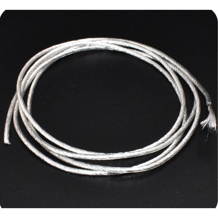 1 meter soft Litz wire OD 1.8mm Single strand 140 cores Single crystal copper Silver Plated core Litz cable earphone upgrade cable