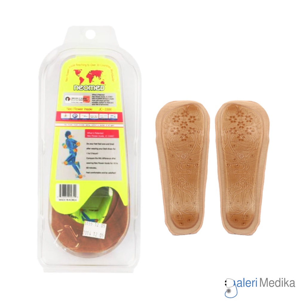 Neomed Neo Flower Insole JC-3300 - Alat Pelindung Tumit / Telapak Kaki