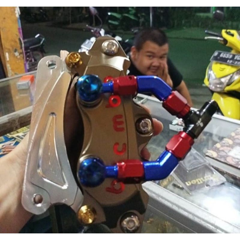 Kaliper Brembo 4p 2pin Konektor 2pin Breket 4p 2pin Mio-Fino-Nouvo-Beat-Scoopy-soul-Mio J-Genio