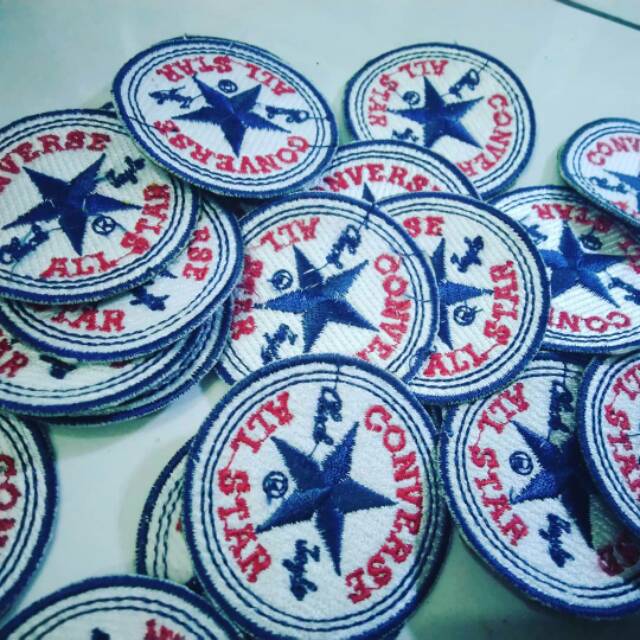 Emblem patch bordir converse