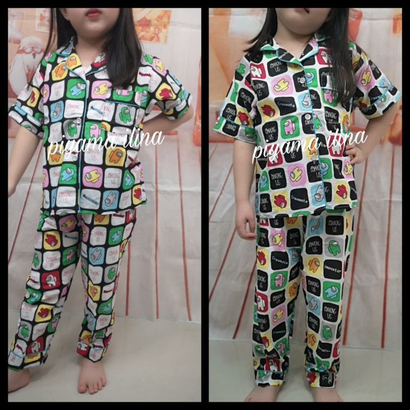 AN-33 Baju Tidur Anak/Piyama Anak Bahan Katun Lembut