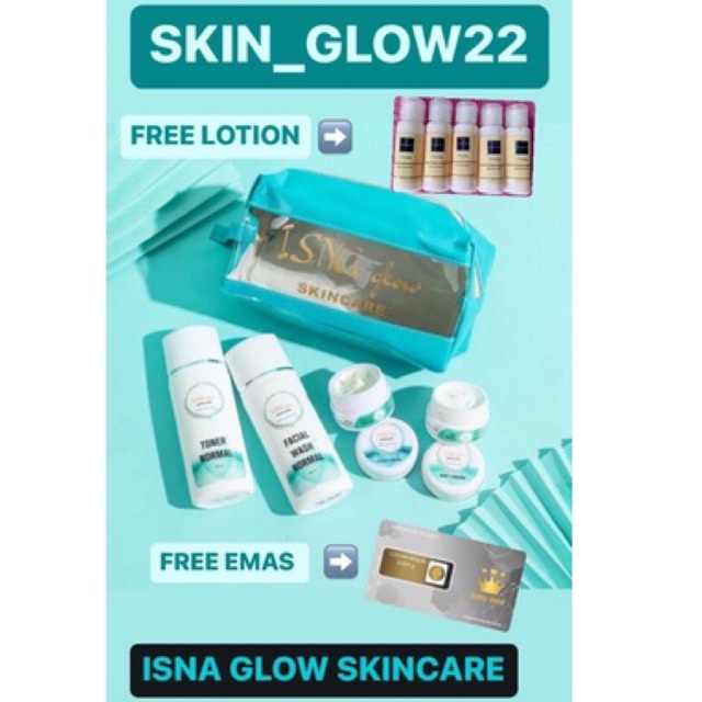 ISNA GLOW SKINCARE ORIGINAL || PROMO FREE EMAS/LOTION