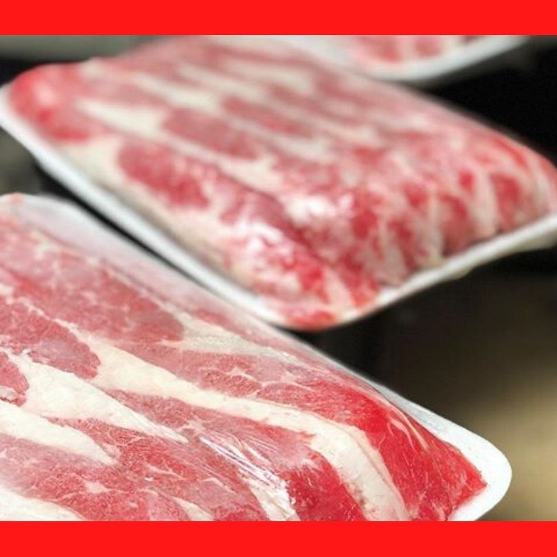 Shortplate US SWIFT Premium - Daging Slice Yoshinoya Swift shabu sukiyaki 100% halal berkualitas 500gr