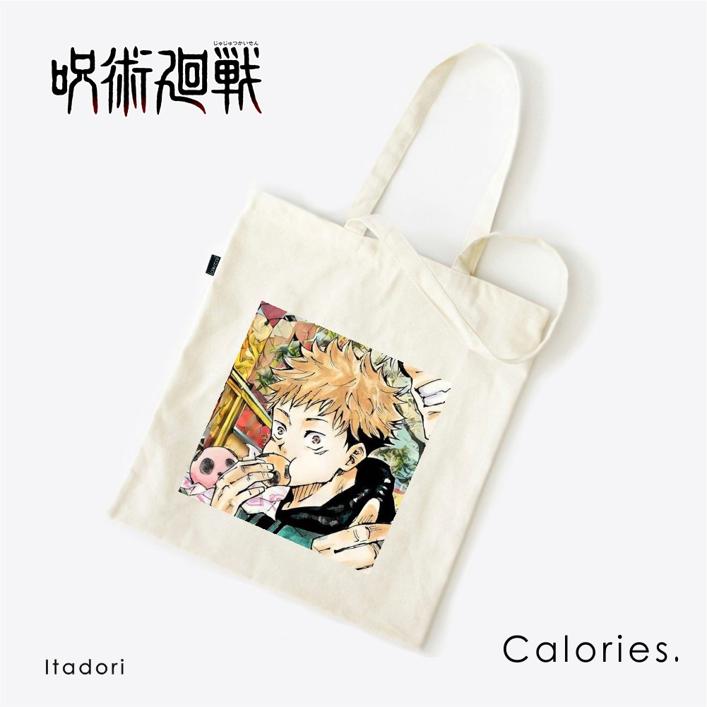 Totebag Anime Jujutsu kaisen Itadori Gojou Inumaki  #TOJK