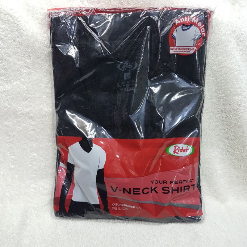 1 pc Kaos oblong merk rider putih hitam abu