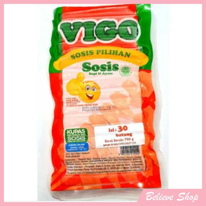 

Sosis Sapi dan Ayam Vigo 750 gr