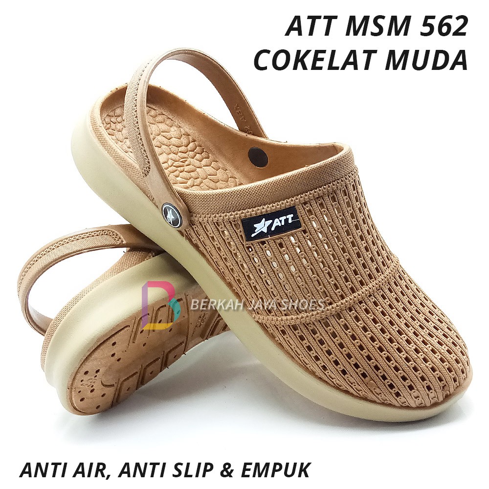 Sepatu Sandal Pria - Sandal Selop Karet Pria - Sepatu Sandal Karet Pria ATT MSM 562 Varian Warna