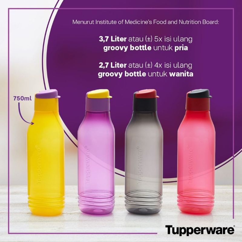 botol tupperware (groovy bottle)