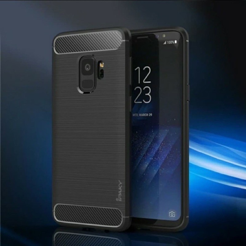 Case Slim Fit Samsung S9 / S9Plus - Rugged Fiber Carbon Softcase - UA