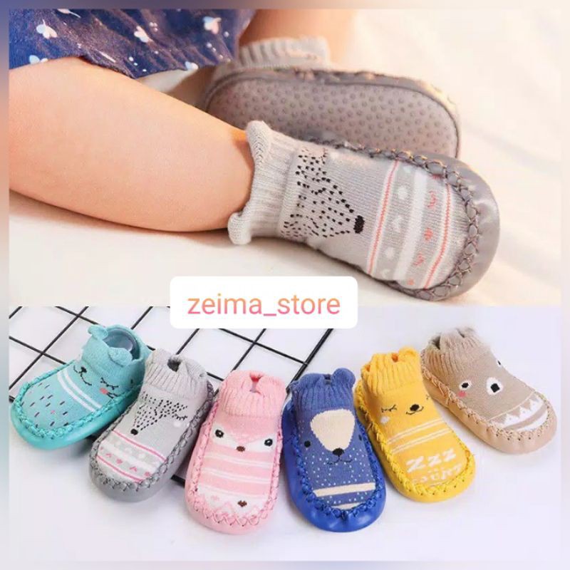 Sepatu Anak Bayi - Baby Prewalker Shoes Socks Anti Slip