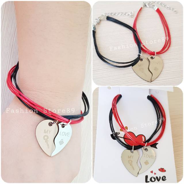 Gelang couple stainless steel ANTIKARAT / gelang pasangan import Anti Karat bahan Stainless stell