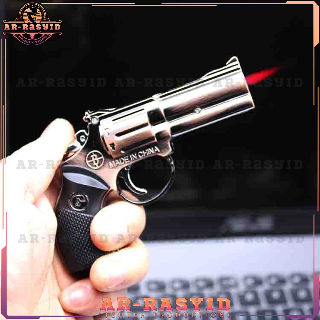 BISA COD Korek Api Bara Gas Pistol Revolver 930 Laser