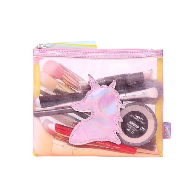 [READY 🇮🇩 & REAL PICT] BENTOY Unicorn makeup bag / pouch
