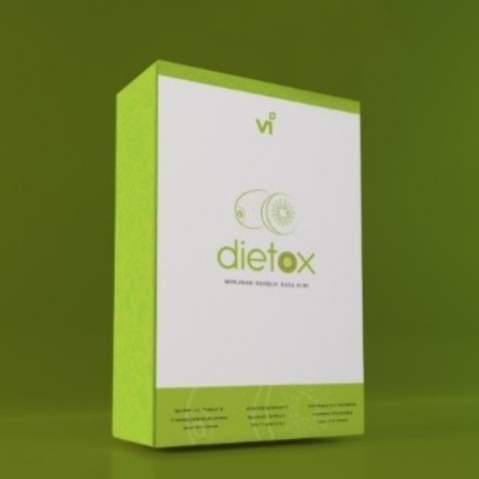 Fiber Pelangsing Penahan Lapar Pelancar BAB Dietox 10 SACHET RASA KIWI