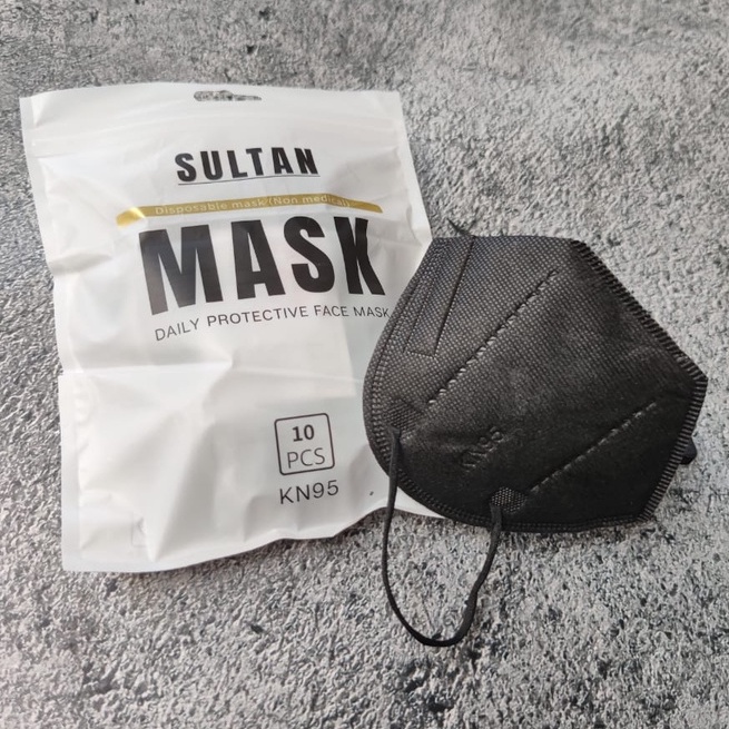 KN95 SULTAN QUEEN 5PLY - MASKER KN95 5PLY SULTAN EARLOOP PUTIH HITAM