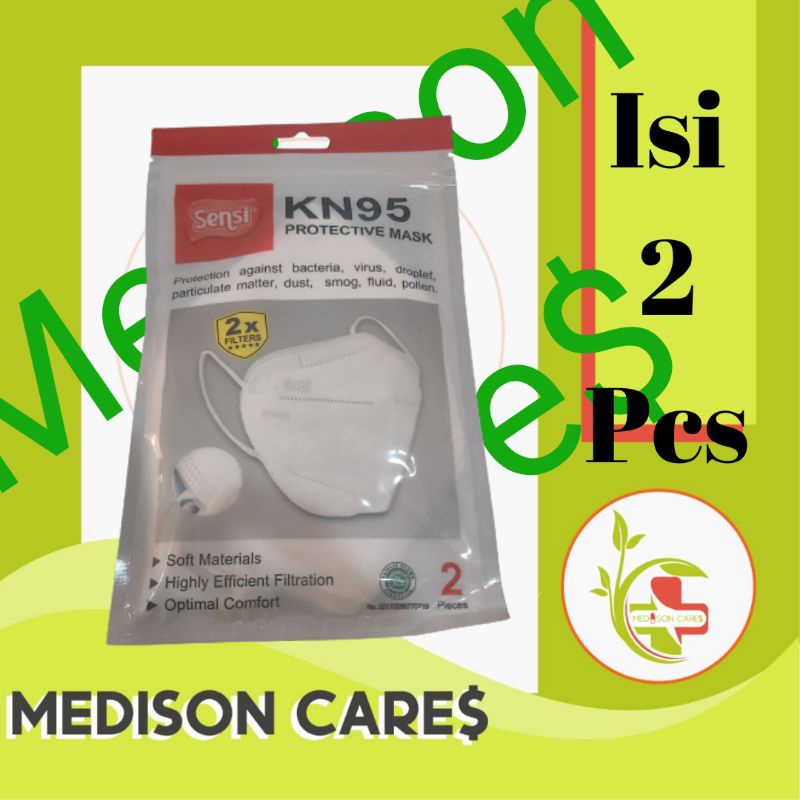 sensi kn95 protective mask masker original | sachet isi 2 pcs