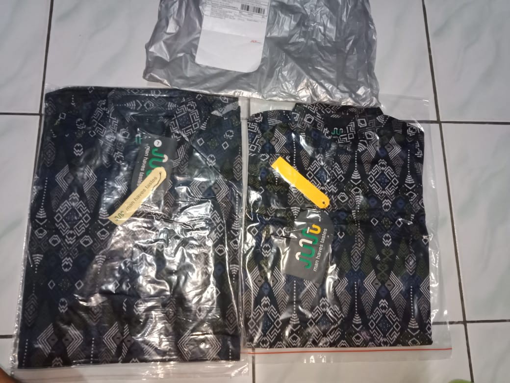 Jasmineolshop Kemeja Batik Pendek Torpedo