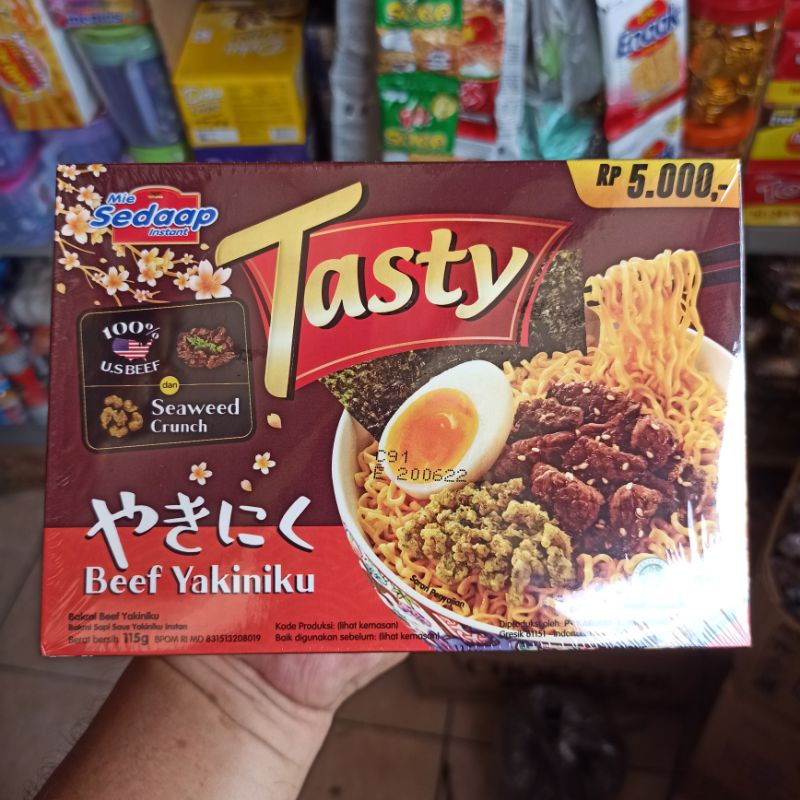 Jual Tasty Mie Sedaap Beef Yakiniku Bakmi Sapi Yakiniku Instan