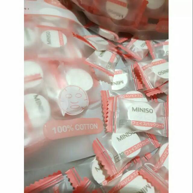 Masker Compressed Mask Tablet MINISO ORIGINAL 10000000%