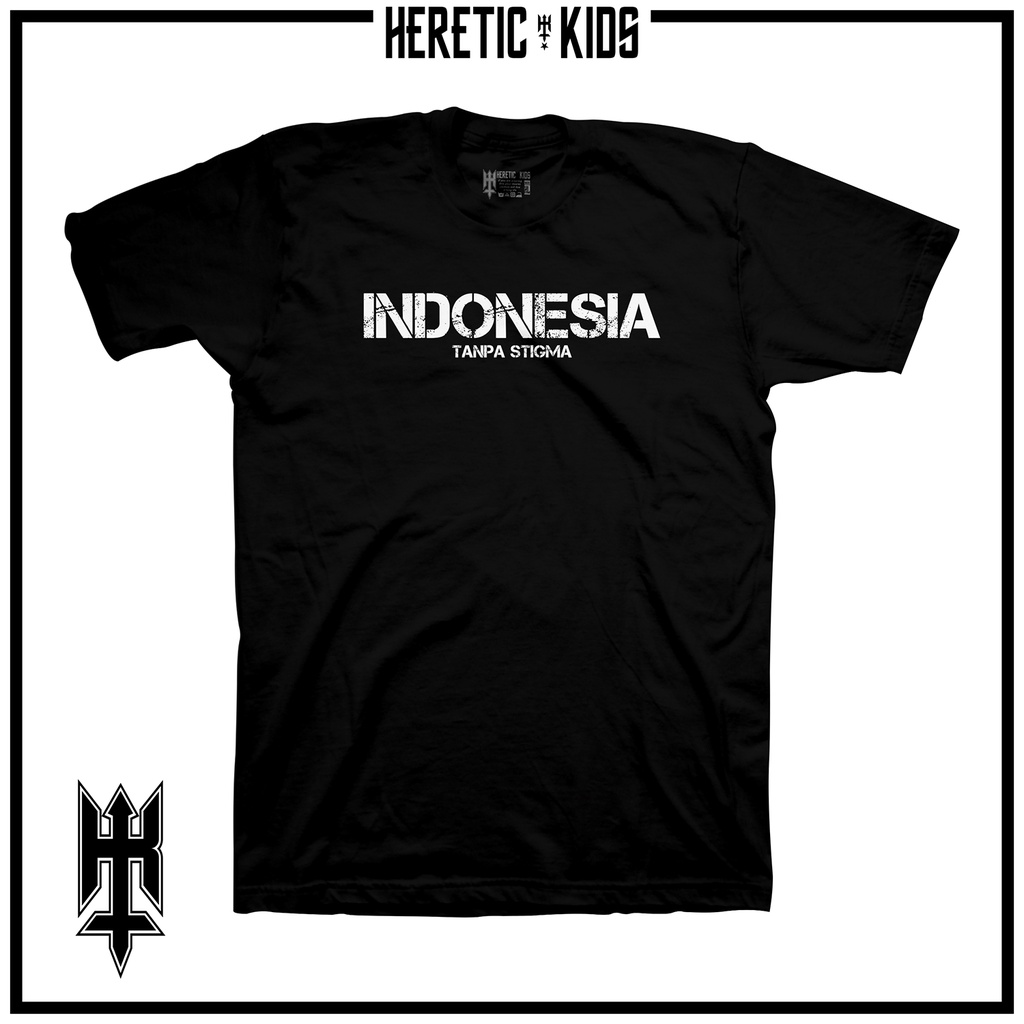 Kaos Anak Baju Indonesia Tanpa Stigma Kemerdekaan 2 - 12 Tahun Unisek katun Premium