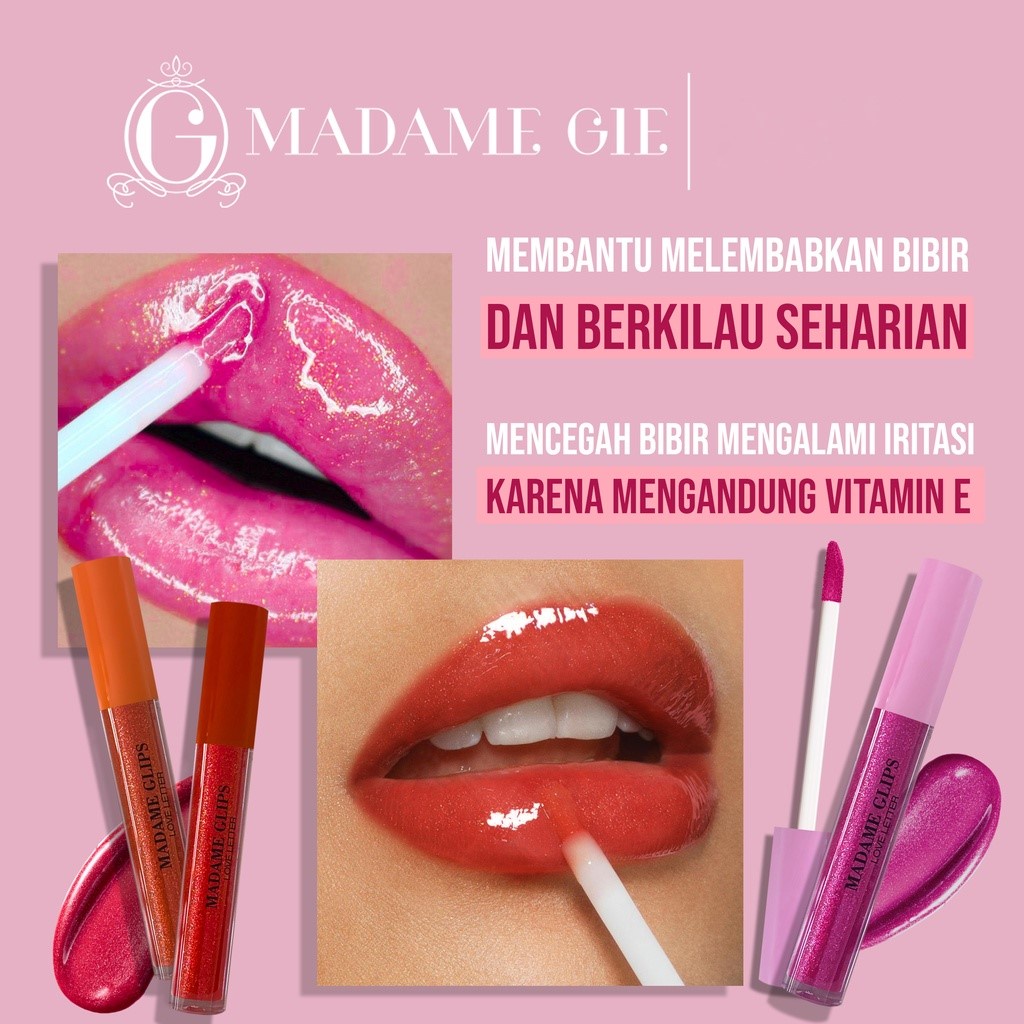 ⭐️ Beauty Expert ⭐️ Madame Gie Madame Glips | Madame Gie Lip Gloss | Lip Gloss Make Up Madame Gie