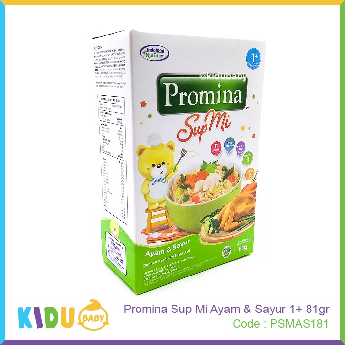 Promina Sup Mi 84gr Mie Sehat Makanan MPASI Anak 1 tahun keatas Kidu Baby