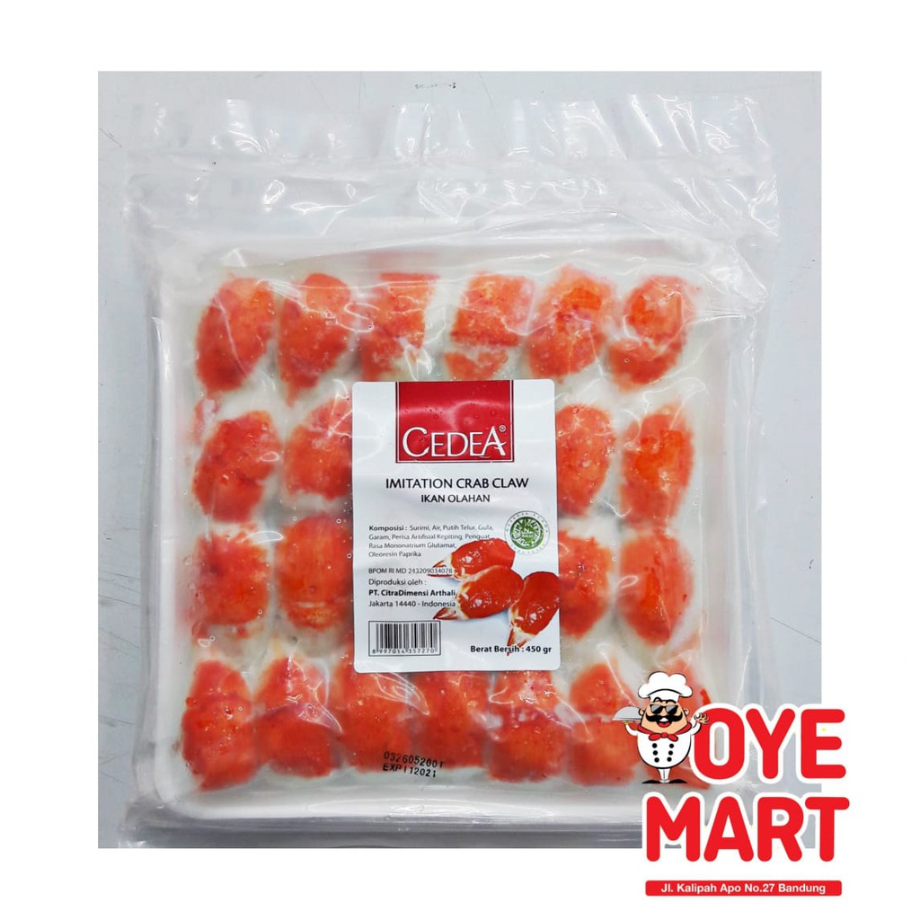 CEDEA IMITATION CRAB CLAW 450GR IKAN OLAHAN