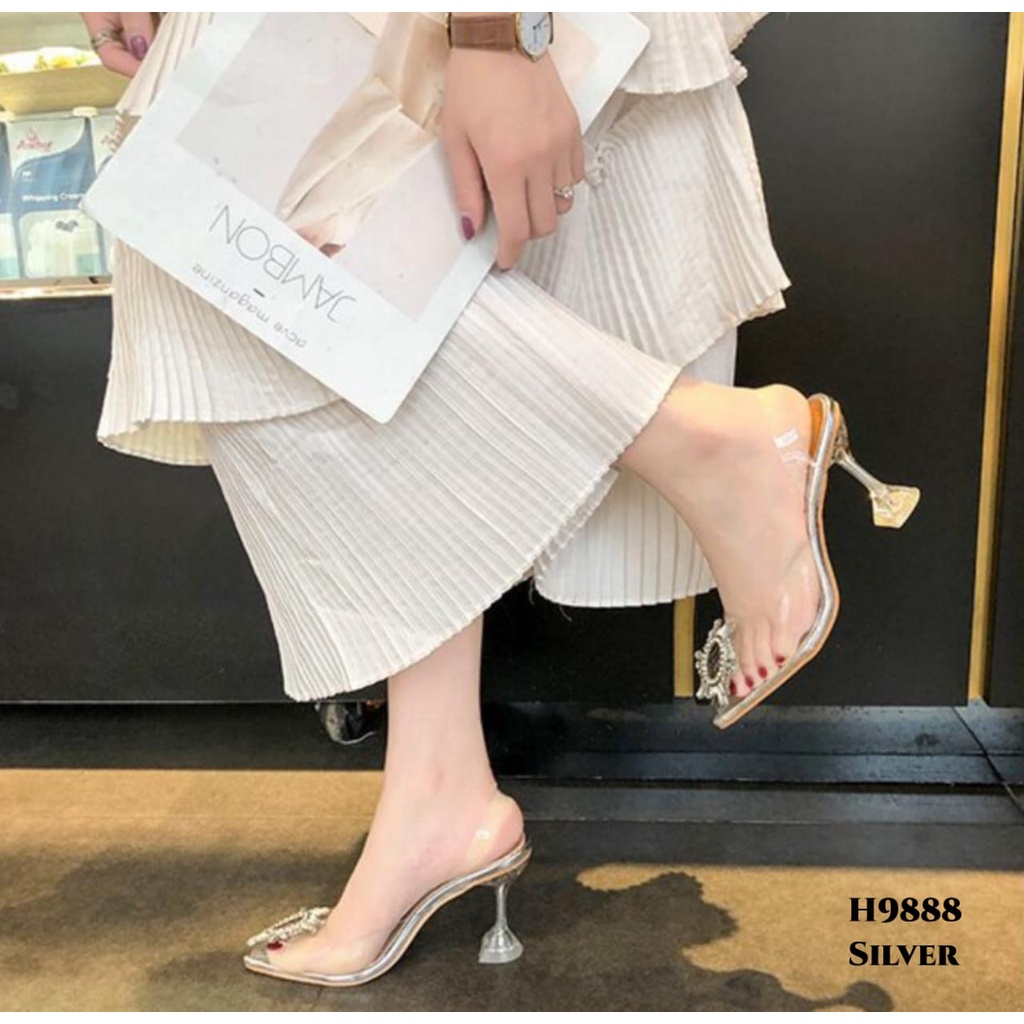 WYN HEELS TRANSPARENT FASHION KOREA H9888