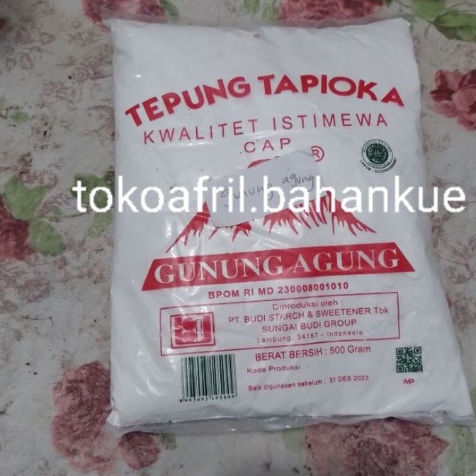 

tepung tapioka gunung agung 500 gram