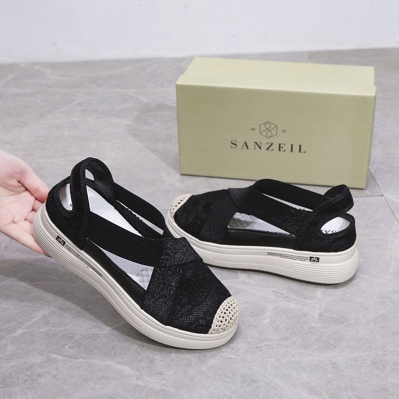 SPTU0016 Sepatu Wanita Slip On Fashion Import Sanzeil Stella Flat Shoes Dengan Tali Belakang Ready Jakarta Bisa COD (With Box)