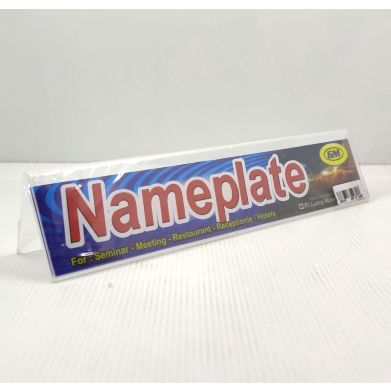 

NAMEPLATE AKRILIK GM MURAH NAMEPLATE AKRILIK 26cm NAMEPLATE AKRILIK 30cm TEMPAT NAMA DIMEJA KANTOR BAHAN AKRILIK PLASTIK MURAH NAMEPLATE PLASTIK BESI MURAH CUSTOM