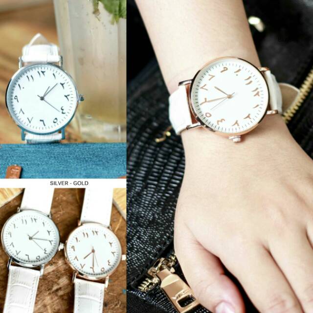 Jam tangan wanita arab muslim hijab analog arabic