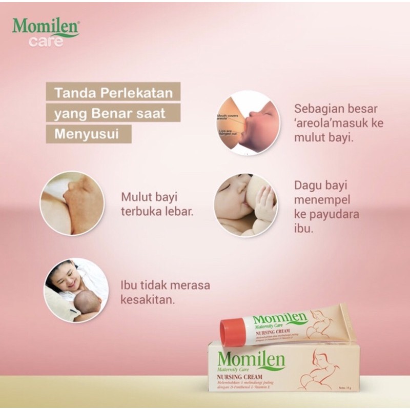 Momilen nursing cram 15 gram ( melindungi puting selama menyusui )