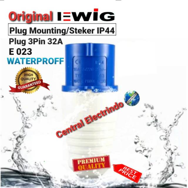 Plug Mounting/Male Steker 3Pin 32A (E023) EWIG.