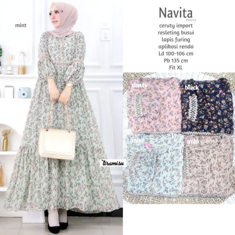 orlean maxi dress muslim gamis ceruty full furing gamis terbaru kekinian gamis kombinasi ori amelia tiramisu gamis rayon premium gamis jumbo ld 110 xl xxl gamis murah gamis motif bunga-6