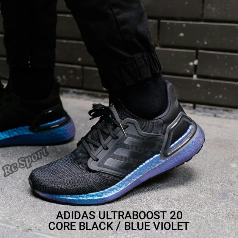 ADIDAS ULTRABOOST 20  "Core Black/Blue Violet"