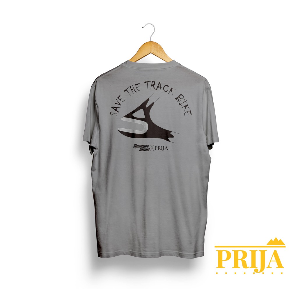 Tshirt - PRIJA x Diponegoro Gowest - Save The Track Bike