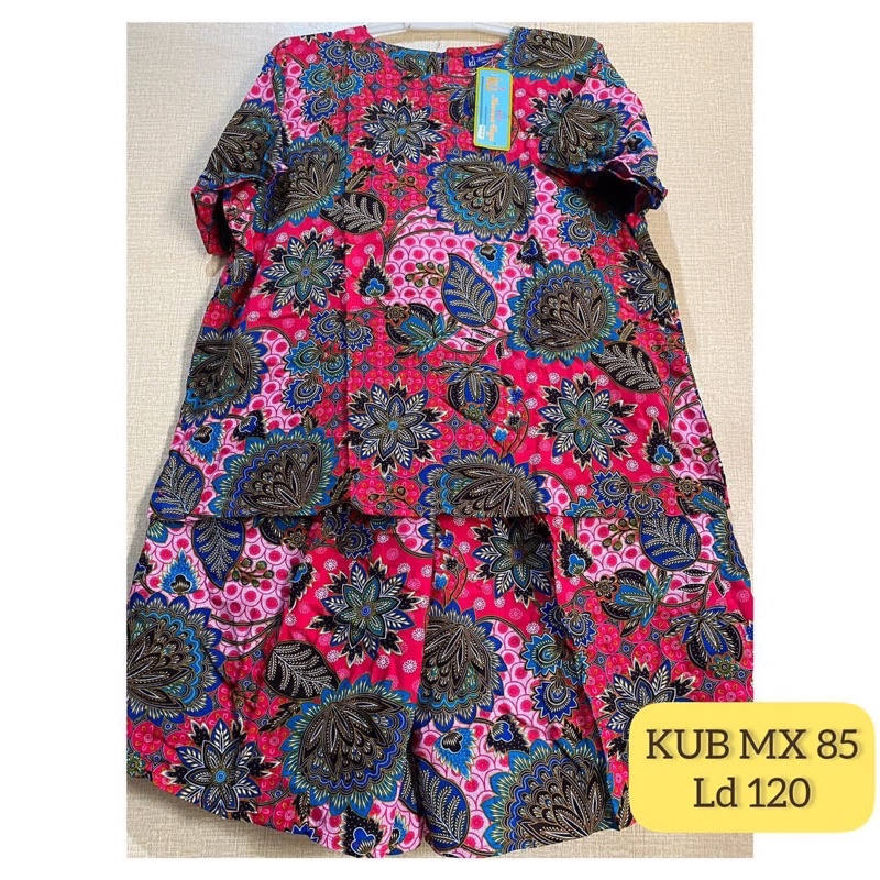 Batik kencana ungu asli setelan kulot jumbo maxi LL Label biru super Babydoll