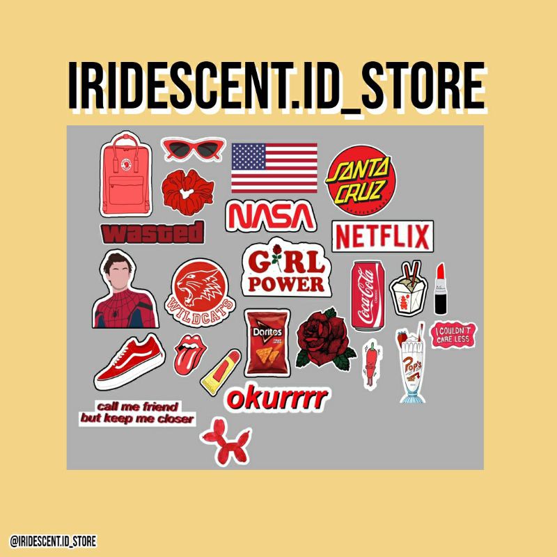 

RED STICKER PACK (25 PCS)