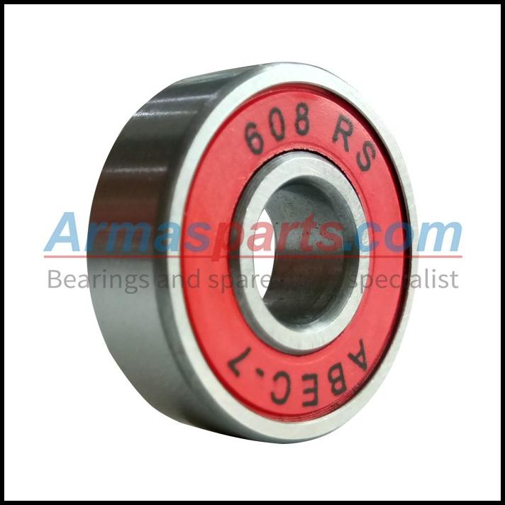 Ceramic Bearing 608-2RS untuk Skateboard, Fidget Spinner, Sepatu Roda